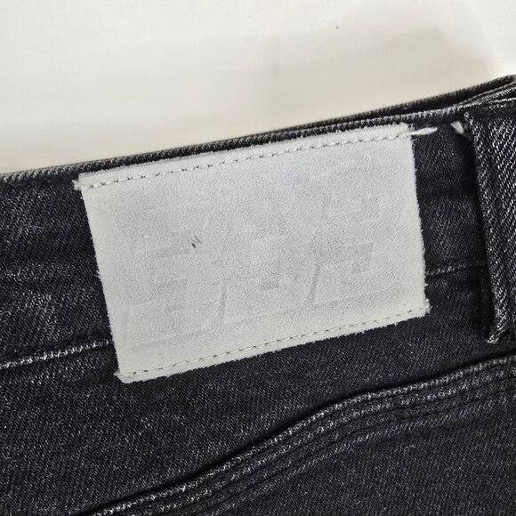 Half Evil 333 Button Fly Distressed 5 Pocket Style Jeans 40x32 - Picture 6 of 10